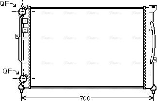 Ava Quality Cooling AI2189 - Radiator, mühərrikin soyudulması furqanavto.az