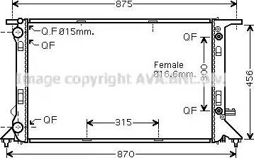 Ava Quality Cooling AI 2293 - Radiator, mühərrikin soyudulması furqanavto.az