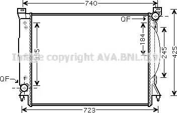 Ava Quality Cooling AI 2245 - Radiator, mühərrikin soyudulması furqanavto.az