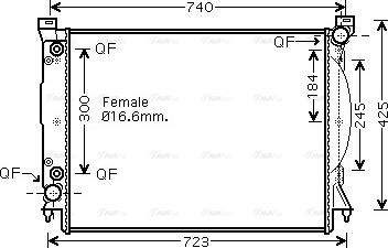 Ava Quality Cooling AI 2246 - Radiator, mühərrikin soyudulması furqanavto.az