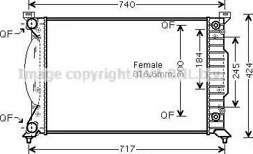 Ava Quality Cooling AI 2241 - Radiator, mühərrikin soyudulması furqanavto.az