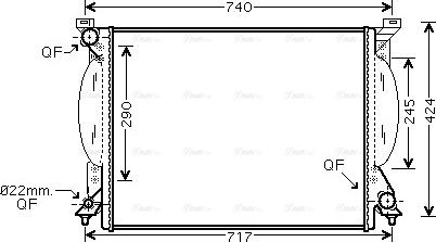 Ava Quality Cooling AI 2204 - Radiator, mühərrikin soyudulması furqanavto.az