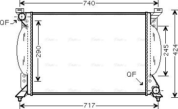 Ava Quality Cooling AI 2203 - Radiator, mühərrikin soyudulması furqanavto.az