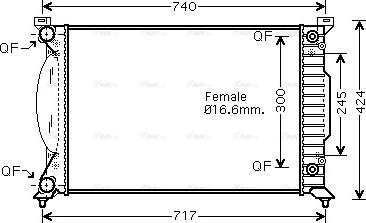 Ava Quality Cooling AI 2202 - Radiator, mühərrikin soyudulması furqanavto.az