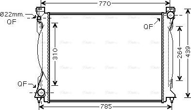 Ava Quality Cooling AI 2235 - Radiator, mühərrikin soyudulması furqanavto.az