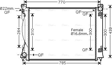 Ava Quality Cooling AI 2236 - Radiator, mühərrikin soyudulması furqanavto.az