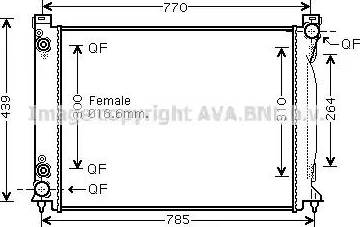 Ava Quality Cooling AI 2232 - Radiator, mühərrikin soyudulması furqanavto.az