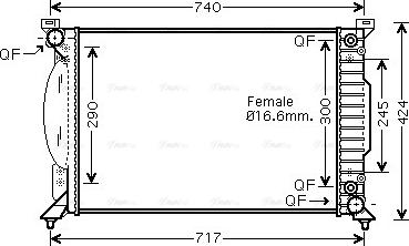 Ava Quality Cooling AI 2229 - Radiator, mühərrikin soyudulması furqanavto.az