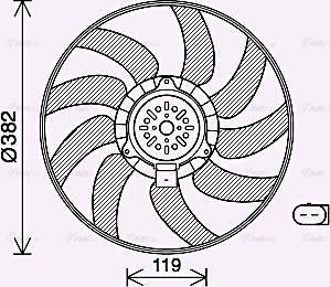 Ava Quality Cooling AI7519 - Fen, radiator www.furqanavto.az