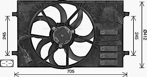 Ava Quality Cooling AI7524 - Fen, radiator furqanavto.az