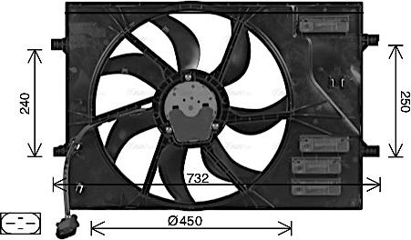 Ava Quality Cooling AI7525 - Fen, radiator furqanavto.az