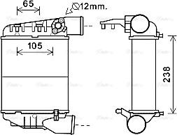 Ava Quality Cooling AIA4369 - Intercooler, şarj cihazı furqanavto.az