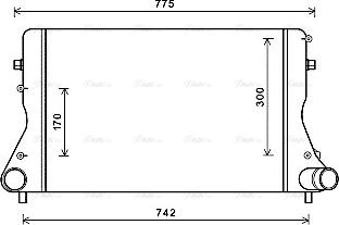 Ava Quality Cooling AIA4386 - Intercooler, şarj cihazı furqanavto.az