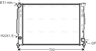 Ava Quality Cooling AIA2110 - Radiator, mühərrikin soyudulması furqanavto.az