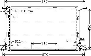 Ava Quality Cooling AIA2290 - Radiator, mühərrikin soyudulması www.furqanavto.az