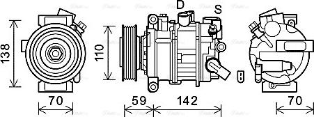 Ava Quality Cooling AIAK401 - Kompressor, kondisioner furqanavto.az