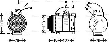 Ava Quality Cooling AIAK015 - Kompressor, kondisioner furqanavto.az