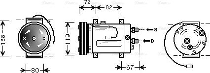 Ava Quality Cooling AIAK177 - Kompressor, kondisioner furqanavto.az