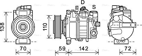 Ava Quality Cooling AIAK396 - Kompressor, kondisioner furqanavto.az