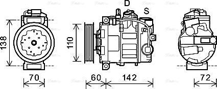 Ava Quality Cooling AIAK344 - Kompressor, kondisioner furqanavto.az