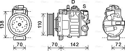 Ava Quality Cooling AIAK381 - Kompressor, kondisioner furqanavto.az