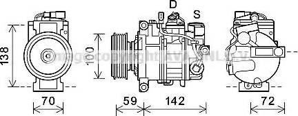 Ava Quality Cooling AIAK388 - Kompressor, kondisioner furqanavto.az