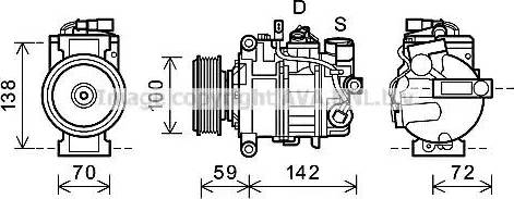 Ava Quality Cooling AIAK338 - Kompressor, kondisioner furqanavto.az