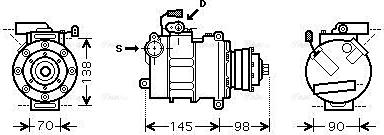 Ava Quality Cooling AIAK280 - Kompressor, kondisioner furqanavto.az