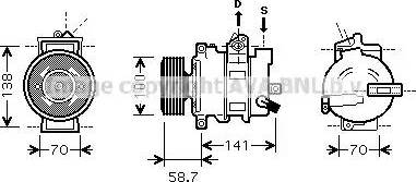 Ava Quality Cooling AIAK287 - Kompressor, kondisioner furqanavto.az