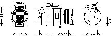 Ava Quality Cooling AIAK226 - Kompressor, kondisioner furqanavto.az