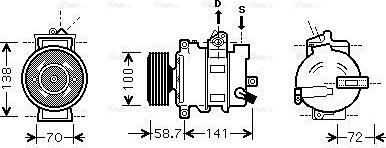 Ava Quality Cooling AI K279 - Kompressor, kondisioner furqanavto.az