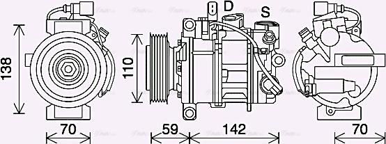 Ava Quality Cooling AIK410 - Kompressor, kondisioner furqanavto.az