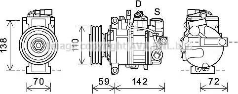 Ava Quality Cooling AIK396 - Kompressor, kondisioner furqanavto.az