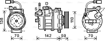 Ava Quality Cooling AIK340 - Kompressor, kondisioner furqanavto.az