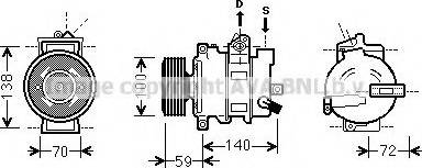 Ava Quality Cooling AIK314 - Kompressor, kondisioner furqanavto.az