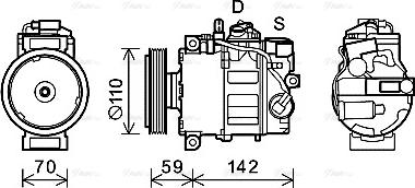 Ava Quality Cooling AIK380 - Kompressor, kondisioner furqanavto.az