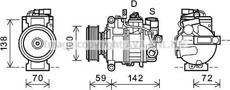 Ava Quality Cooling AIK338 - Kompressor, kondisioner furqanavto.az