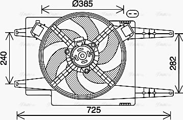 Ava Quality Cooling AL7525 - Fen, radiator furqanavto.az