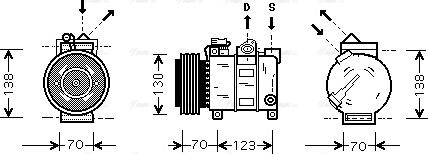 Ava Quality Cooling ALAK016 - Kompressor, kondisioner furqanavto.az