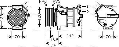 Ava Quality Cooling ALAK106 - Kompressor, kondisioner furqanavto.az