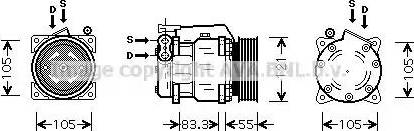 Ava Quality Cooling AL K090 - Kompressor, kondisioner furqanavto.az