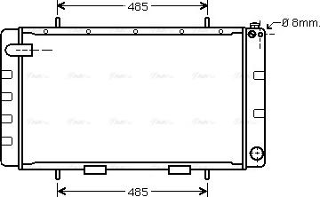 Ava Quality Cooling AU 2065 - Radiator, mühərrikin soyudulması furqanavto.az