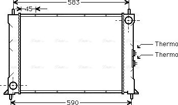 Ava Quality Cooling AU 2068 - Radiator, mühərrikin soyudulması furqanavto.az