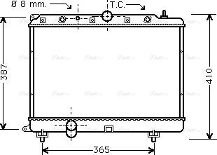 Ava Quality Cooling AU 2154 - Radiator, mühərrikin soyudulması furqanavto.az