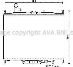 Ava Quality Cooling AU2225 - Radiator, mühərrikin soyudulması furqanavto.az