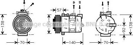 Ava Quality Cooling AU K056 - Kompressor, kondisioner furqanavto.az