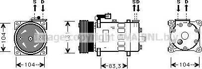 Ava Quality Cooling AU K156 - Kompressor, kondisioner furqanavto.az