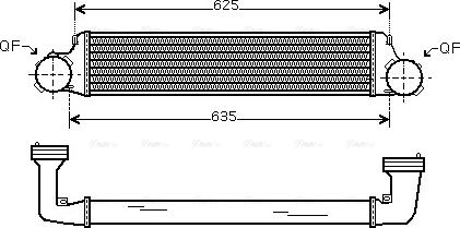 Ava Quality Cooling BW 4280 - Intercooler, şarj cihazı furqanavto.az