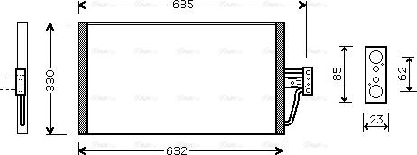 Ava Quality Cooling BW 5254 - Kondenser, kondisioner furqanavto.az