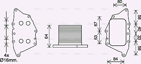 Ava Quality Cooling BW3572 - Yağ soyuducu, mühərrik yağı www.furqanavto.az